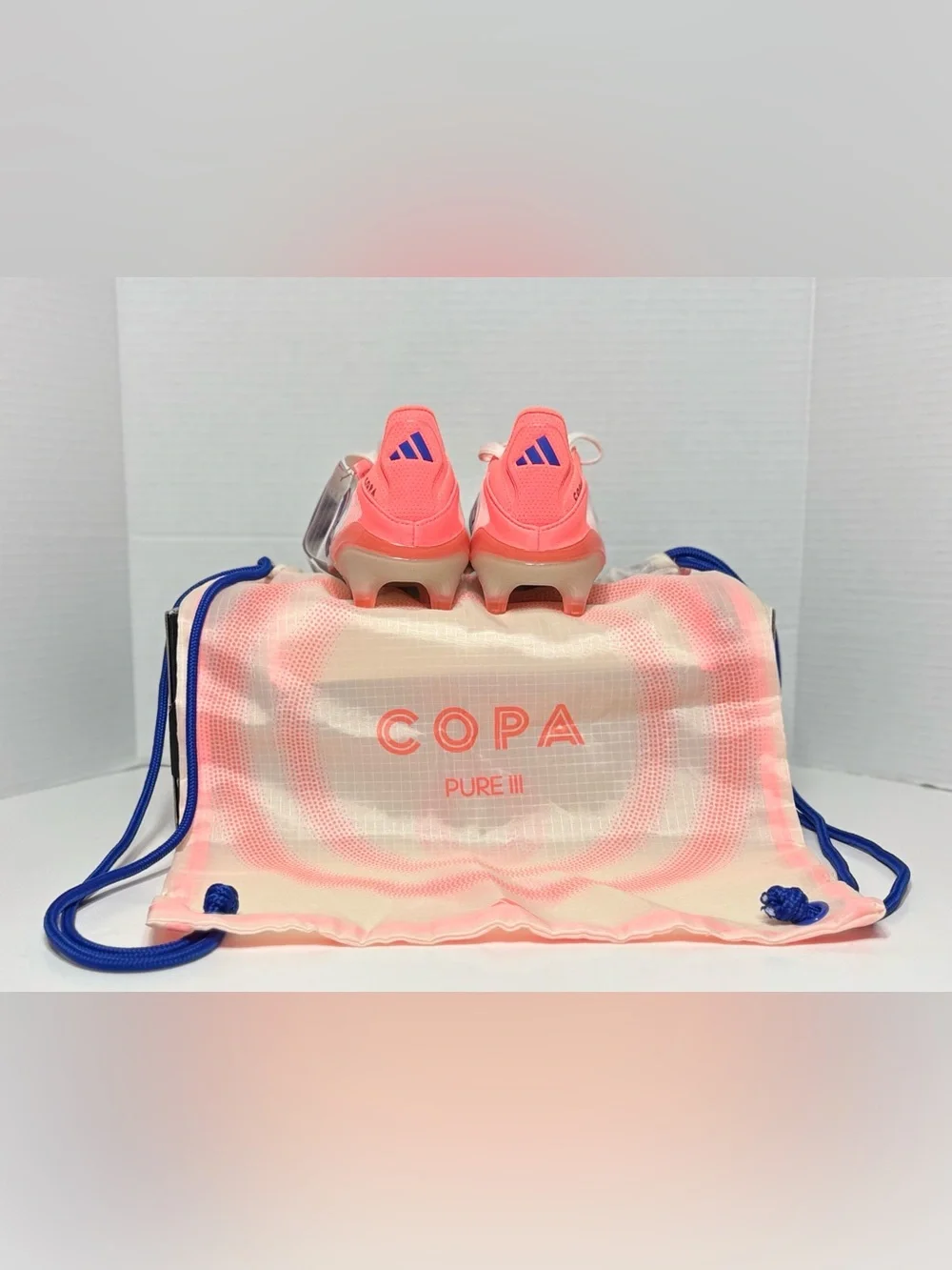 Adidas Copa Pure 3 Elite FG Leather Coral Blaze Pack Soccer Cleats JH8728 NEW